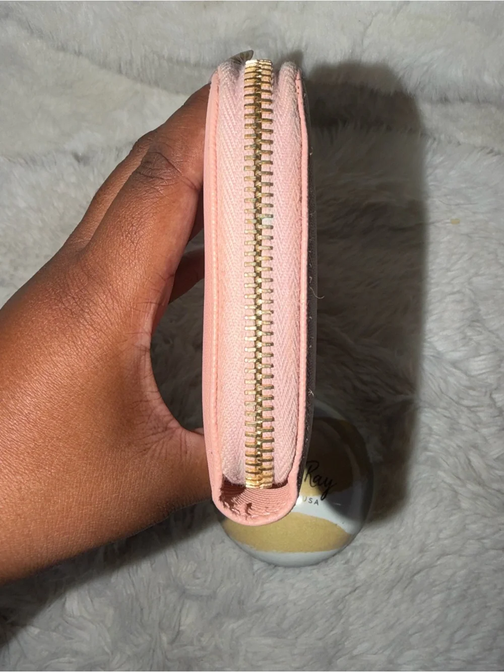 Prada Pink Saffiano Zip Wallet- PRELOVED CONDITION